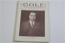 Ten (10) 1930 Golf Illustrated UK Issues – Bobby Jones with Claret Jug Cover (Grand Slam)