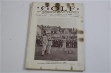 Ten (10) 1930 Golf Illustrated UK Issues – Bobby Jones with Claret Jug Cover (Grand Slam)
