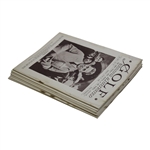 Ten (10) 1930 Golf Illustrated UK Issues – Bobby Jones with Claret Jug Cover (Grand Slam)