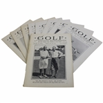 Nine (9) 1926 Golf Illustrated UK Issues – Walter Hagen USA v UK Challenge Match Cover
