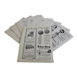 Nine (9) 1926 Golf Illustrated UK Issues – Walter Hagen USA v UK Challenge Match Cover