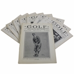 Nine (9) 1926 Golf Illustrated UK Issues – Unique Bobby Jones Walker Cup Cover & Story