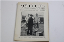 Nine (9) 1926 Golf Illustrated UK Issues – Unique Bobby Jones Walker Cup Cover & Story