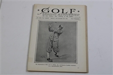 Nine (9) 1926 Golf Illustrated UK Issues – Unique Bobby Jones Walker Cup Cover & Story