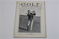 Nine (9) 1926 Golf Illustrated UK Issues – Unique Bobby Jones Walker Cup Cover & Story