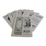 Nine (9) 1926 Golf Illustrated UK Issues – Unique Bobby Jones Walker Cup Cover & Story