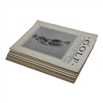 Nine (9) 1926 Golf Illustrated UK Issues – Unique Bobby Jones Walker Cup Cover & Story