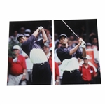 Two (2) Original Tiger Woods FujuFilm Time Period Developed Snapshot Photos