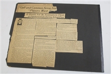 John Duncan Dunn Newspaper Clippings, Postcards, Correspondence & other