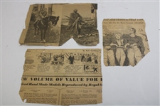 John Duncan Dunn Newspaper Clippings, Postcards, Correspondence & other