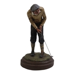 1987 Micheal Garman Golfer in Knickers Putting Sculpture