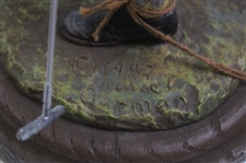1987 Micheal Garman Golfer in Knickers Putting Sculpture