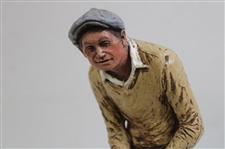 1987 Micheal Garman Golfer in Knickers Putting Sculpture