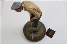 1987 Micheal Garman Golfer in Knickers Putting Sculpture