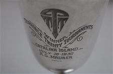 1930 Terrible Twenty Tournaments Winner A.G. Maurer Catalina Island Sterling Silver Trophy