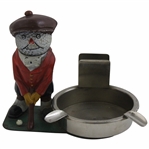 Vintage Dunlop Man in Red Coat Putting Ash Tray