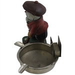 Vintage Dunlop Man in Red Coat Putting Ash Tray