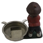 Vintage Dunlop Man in Red Coat Putting Ash Tray