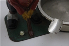 Vintage Dunlop Man in Red Coat Putting Ash Tray