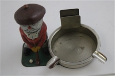 Vintage Dunlop Man in Red Coat Putting Ash Tray