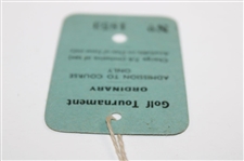 Royal Lytham & St. Annes Golf Tournament Ordinary Ticket No. 1853 - Likely 1952 Open Championship