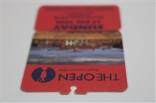 2006 Open Championship At Royal Liverpool Final Round Sunday Ticket No. 016489