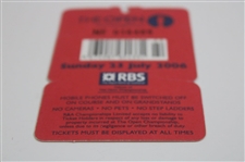 2006 Open Championship At Royal Liverpool Final Round Sunday Ticket No. 016489