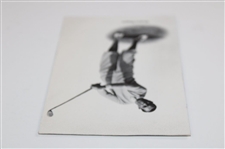 Vintage Walter Hagen Post Swing Postcard