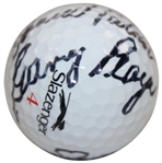 Big 3' Palmer, Nicklaus & Player Signed Masters Logo Slazenger Golf Ball JSA ALOA