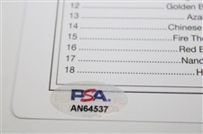 Big 3' Palmer, Nicklaus & Player Signed Augusta National Golf Club Scorecard PSA #AN64537