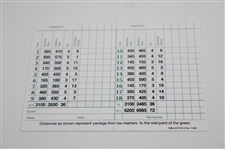 Big 3' Palmer, Nicklaus & Player Signed Augusta National Golf Club Scorecard PSA #AN64537