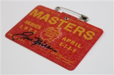 Jack Nicklaus Signed 1972 Masters Tournament SERIES Badge #25555 JSA ALOA