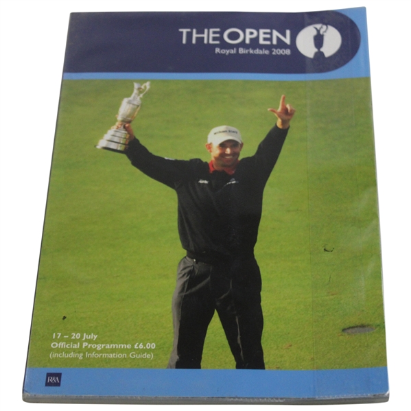 Harrington, Mickelson, Sergio & others Signed 2008 Open at Royal Birkdale Official Program JSA ALOA