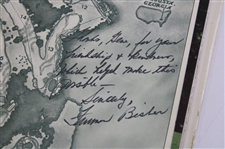 Gene Sarazen's Personal 'The Masters' Book Signed by Author Furman Bisher to Gene JSA ALOA