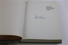 Gene Sarazen's 'Shell Intl. Encyclopedia of Golf' Book Signed by Donald Steel & Gene JSA ALOA