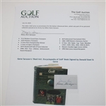 Gene Sarazen's 'Shell Intl. Encyclopedia of Golf' Book Signed by Donald Steel & Gene JSA ALOA