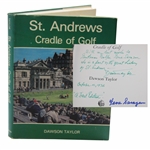 Gene Sarazens St. Andrews Cradle of Golf Book Signed by Dawson Taylor to Gene & Gene JSA ALOA
