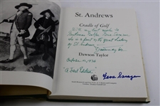 Gene Sarazen's 'St. Andrews Cradle of Golf' Book Signed by Dawson Taylor to Gene & Gene JSA ALOA