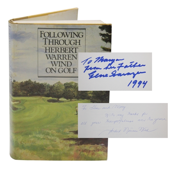 Gene Sarazen & Herbert Warren Wind Signed Genes Personal Following Through Book JSA ALOA