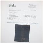 Gene Sarazen's Commisioned 'Sarazens Across America' 1/1 Family Heritage Book