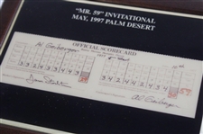 Mr. 59 Invitational May 1997 Palm Desert Al Geiberger Scorecard Box