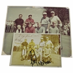 Player & Trevino Signed Photo of Trevino, Player, Boros, Goalby & Their Caddies w/8x10 JSA ALOA