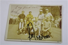 Player & Trevino Signed Photo of Trevino, Player, Boros, Goalby & Their Caddies w/8x10 JSA ALOA