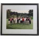Nicklaus, Palmer, Daly & others Signed Fred Meyer Challenge Group Photo - Framed JSA ALOA