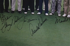 Nicklaus, Palmer, Daly & others Signed Fred Meyer Challenge Group Photo - Framed JSA ALOA
