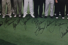 Nicklaus, Palmer, Daly & others Signed Fred Meyer Challenge Group Photo - Framed JSA ALOA