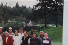 Nicklaus, Palmer, Daly & others Signed Fred Meyer Challenge Group Photo - Framed JSA ALOA