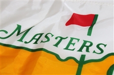 Classic 1993 Masters Tournament White with Yellow Logo Flag - 1st Masters Souvenir Flag