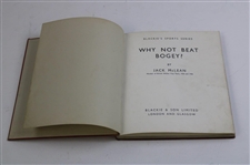 1937 'Why Not Beat Bogey? 1st Edition Book by Jack McLean