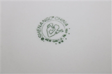 2004 Augusta National Golf Club Shenago China Ceramic Plate w/Display Stand